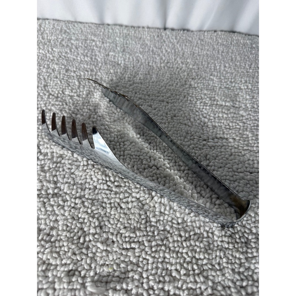 Edward Don Stainless Steel Pasta Tongs Silver Serving Tool 8 Inch 7253-000D
